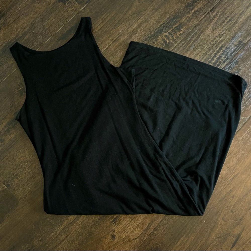 Shinestar Soft Black Midi Dress